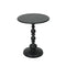 Levede Side Table Vintage End Round Black-2029387286042513409