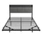 Levede Floating Bed Frame Double LED USB Power Storage Headboard Metal Base-2050059005740584961