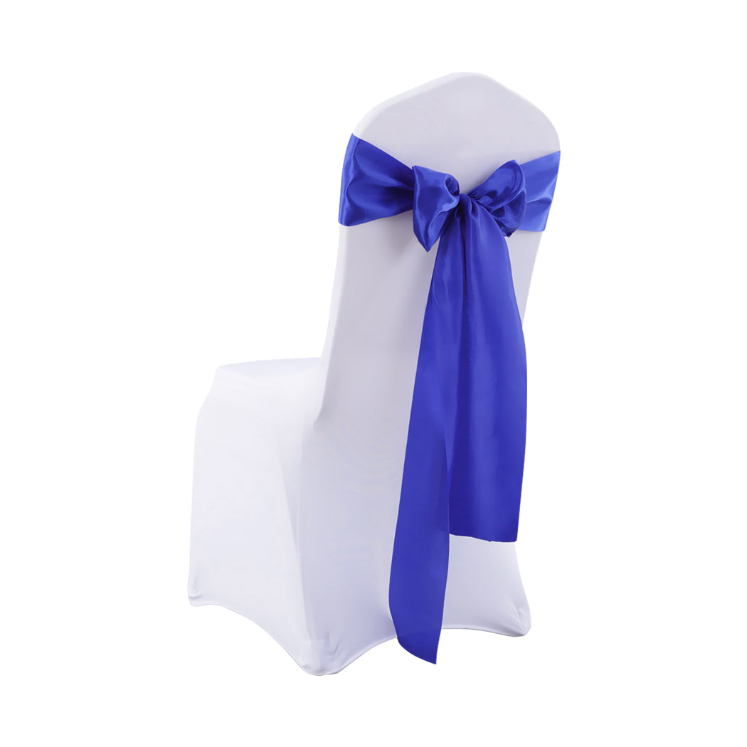 Multicoloured Chair Sashes Fabric Covers Navy-2018816775541624833