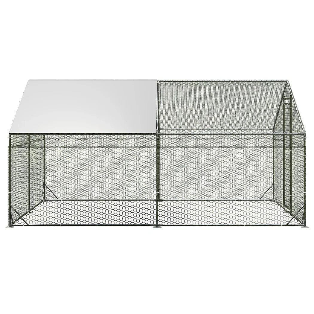 Pawz 400x300x194cm Large Metal Walk-in Chicken Coop Cage-2006732696079962113