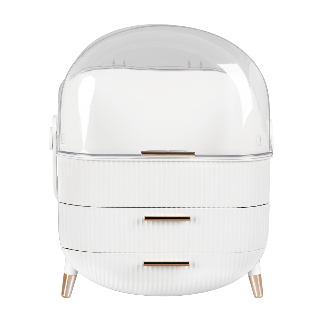 Makeup Organizer Case Drawer Portable White-1886651051503915009