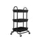 Levede 3 Tiers Kitchen Storage Trolley Black-2018816687264108545