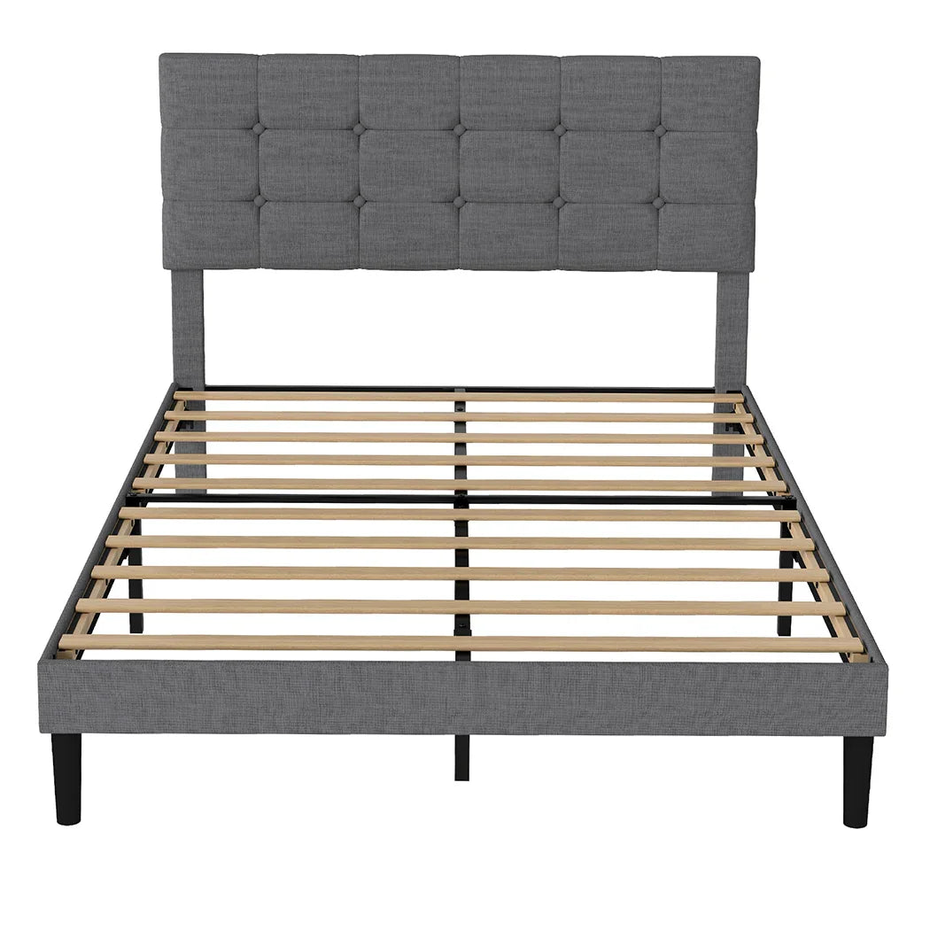Levede Bed Frame Upholstered Platform Mattress Base Double-2050056908055908353
