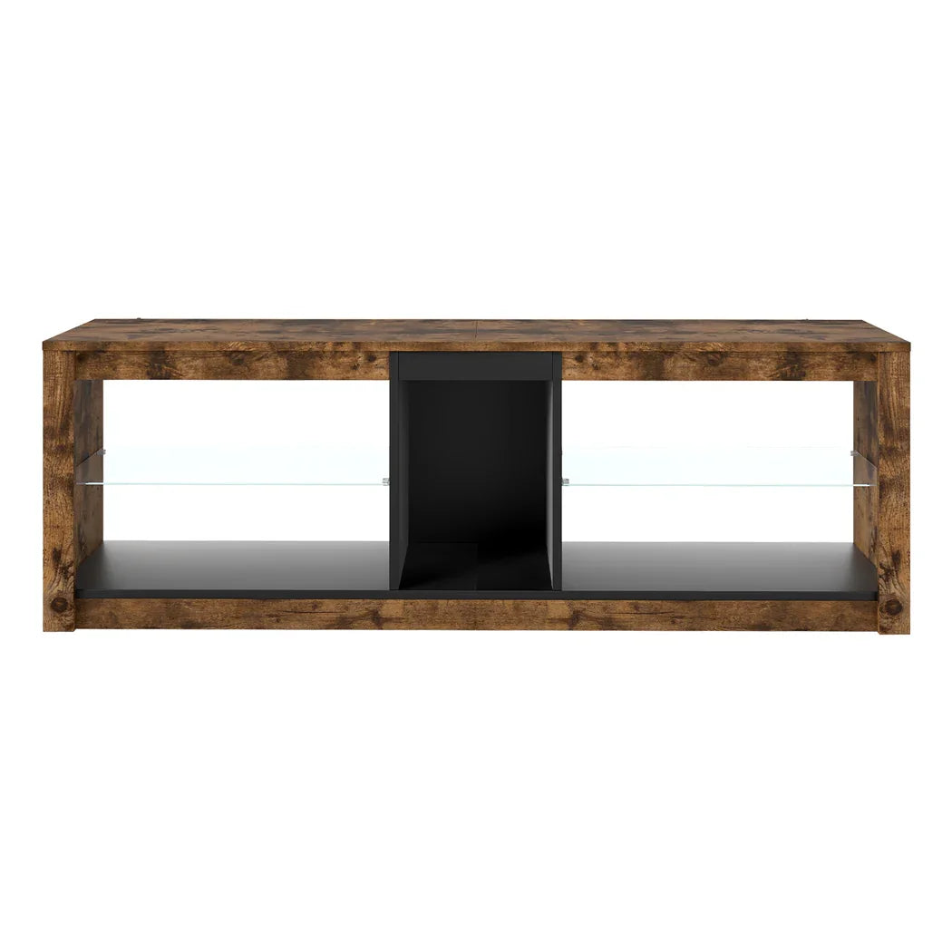 Levede TV Stand Cabinet Glass Display Storage Shelves-2050056808852230145
