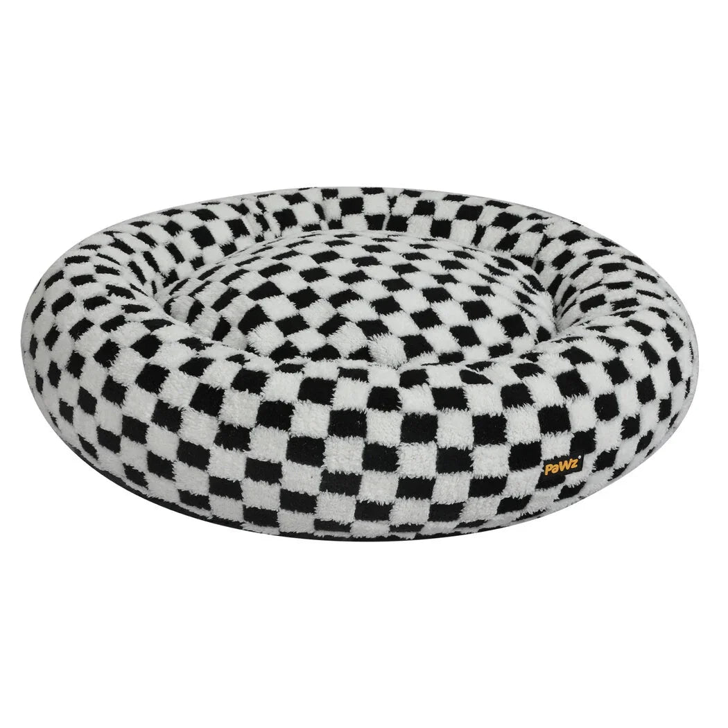Pawz Circular Plush Dog Cosy Bed Calming Pet Plush Bed-2050056753256730625