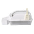 Pawz Stainless Steel Cat Litter Box Big Cats Kitten High Sided Easy Clean White-2050056766686892033