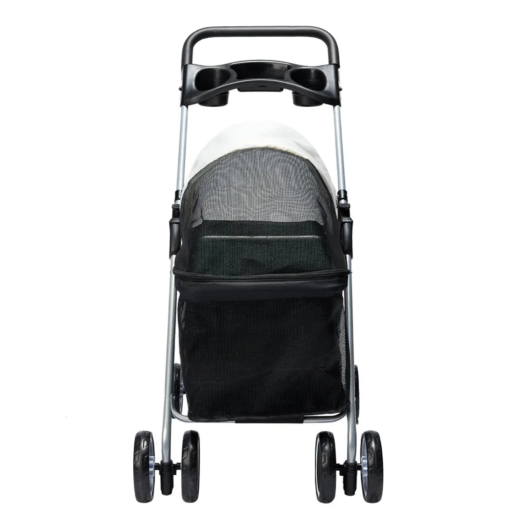 PaWz Large Pet Stroller Dog Cat Carrier Black-2006733031406178305