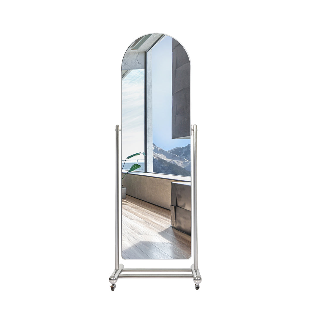 Yezi 165CM Movable Arch Full Length Mirror-2065254435407400961