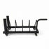 Centra Horizontal Bumper Plate Rack with Wheels Barbell Weight Storage Holder-2050059020890411009
