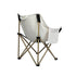 Levede Folding Camping Moon Chair Lightweight Beige-1864184458320678913