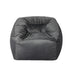 Marlow Bean Bag Chair Cover Soft Velvet Dark grey-2006733217914294273
