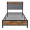 Levede Single Bed Frame Industrial Tufted Soft Storage Headboard USB Charge-2100034936651255809