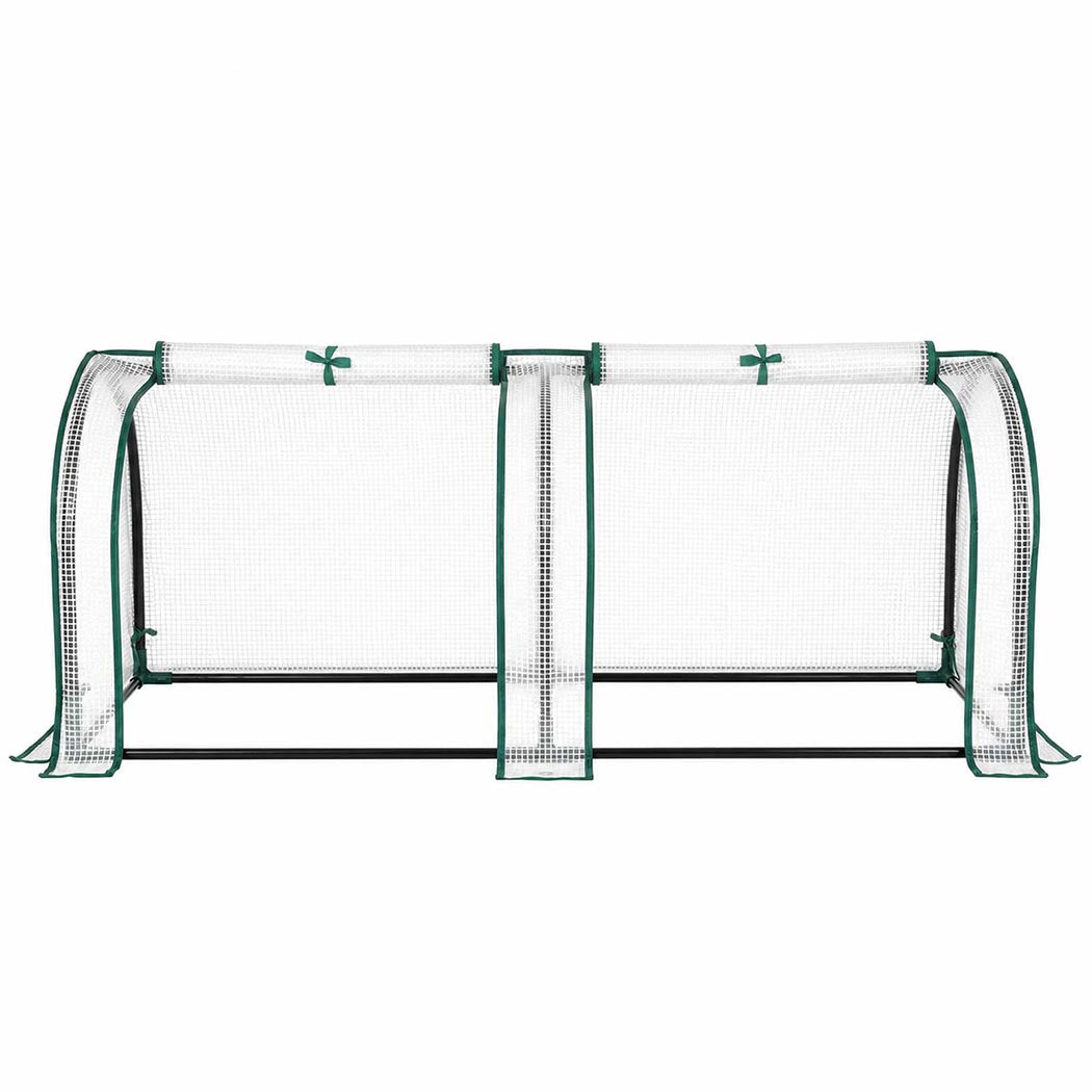 Lambu Mini Greenhouse Dual Zone PE Cover Tunnel Frame for Garden Transparent-2109799597935890434