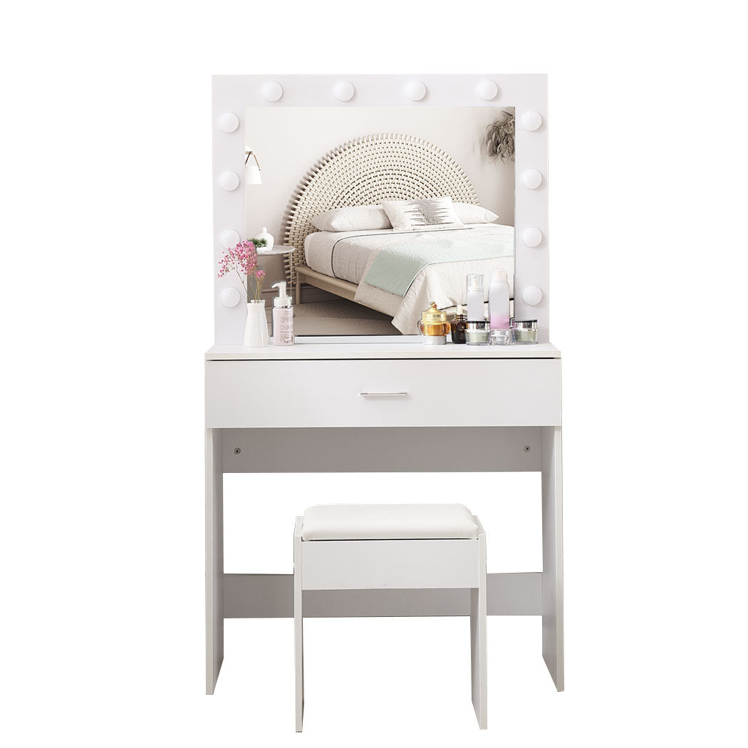Levede Dressing Table Set Makeup Mirror-1864184742493163521