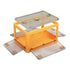 124L Storage Box Stackable Clothes Container L Orange Large-2006733025735479297