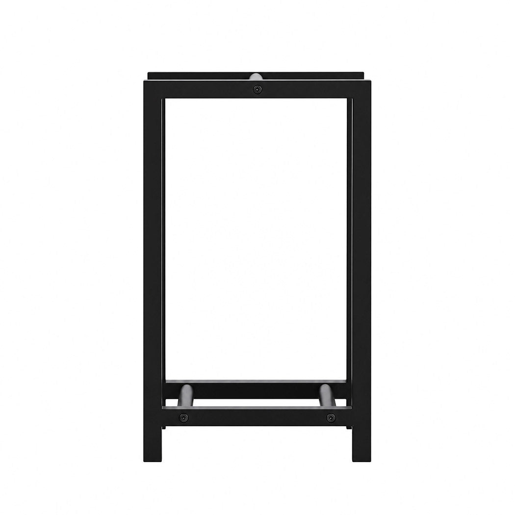 Levede Firewood Rack Metal Outdoor Storage Log Holder Fireplace 30 x 22 x 59cm-2072893555432624129