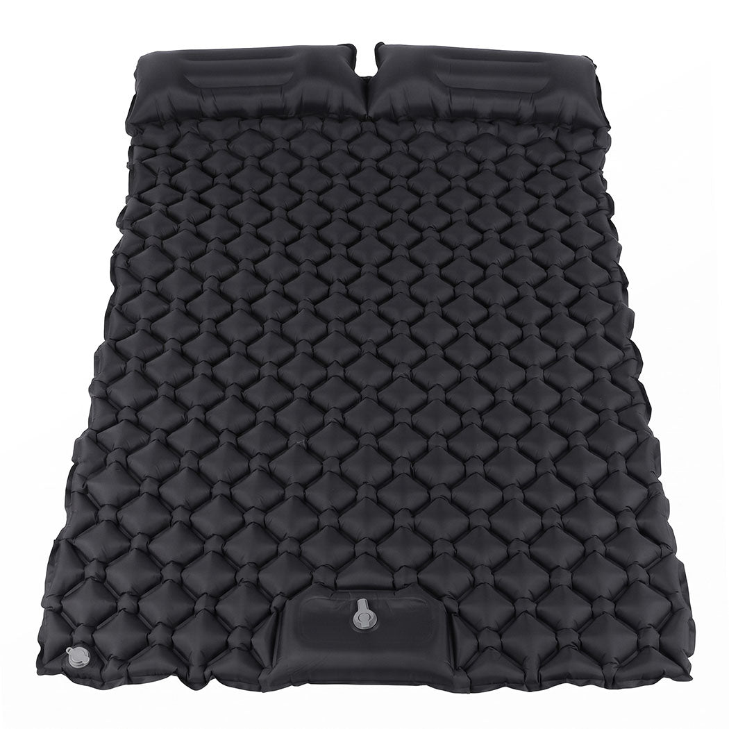 DreamZ Camping Mattress Sleeping Pad Inflation 40D Nylon TPU Camping Black-2100034976325177345