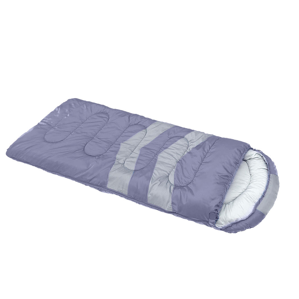 Mountview Single Sleeping Bag Bags Outdoor Grey-1864184695848308737