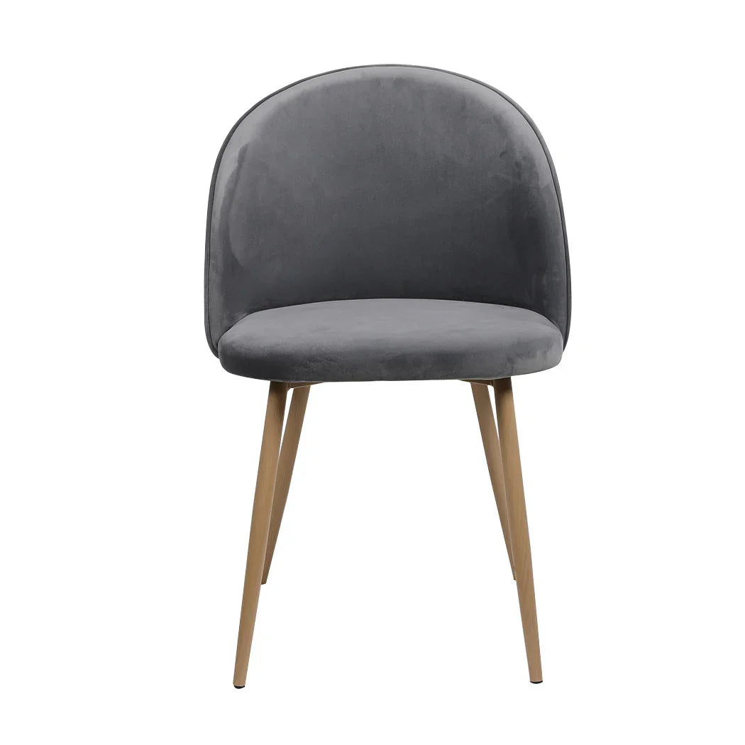 Levede 8x Dining Chairs Seat French Grey-2006732721086402561