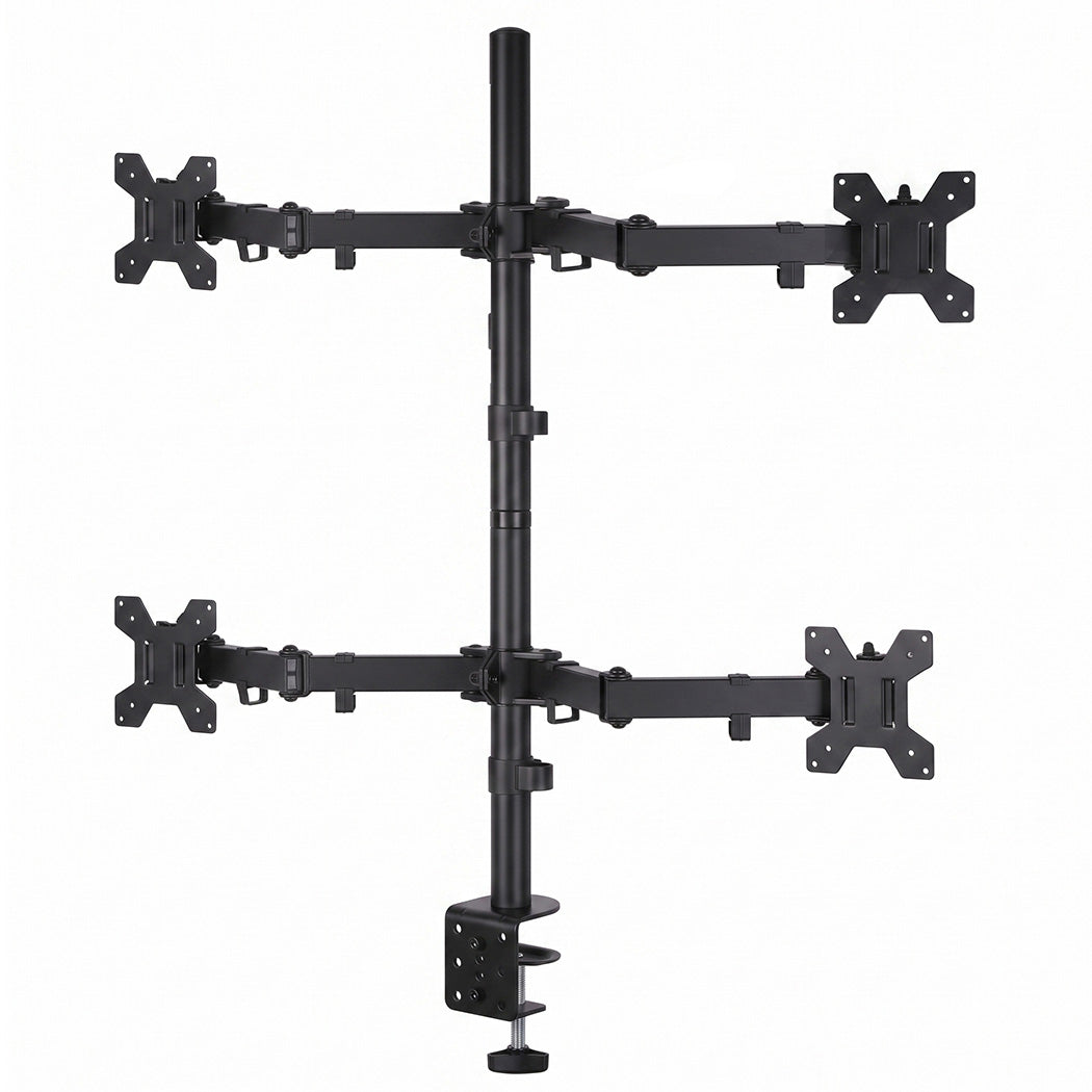 Levede Quad Monitor Arm Stand 10-27" Screens Desk Mount Adjustable Swivel Arms-2109799600611856386