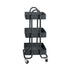 Levede 3 Tiers Kitchen Trolley Cart Grey-2018816738329759745