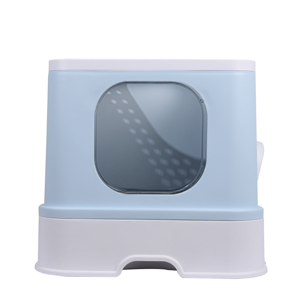 PaWz Cat Litter Box Fully Enclosed Kitty Blue-2006733131914285057