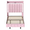 Levede Single Floating Bed Frame LED Headboard USB Pink-2050056739402944513