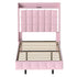 Levede Single Floating Bed Frame LED Headboard USB Pink-2050056739402944513