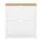 Levede Narrow Shoe Cabinet Organiser Storage Rack Flip-up Drawer 12 Pairs White-2050056773427138561