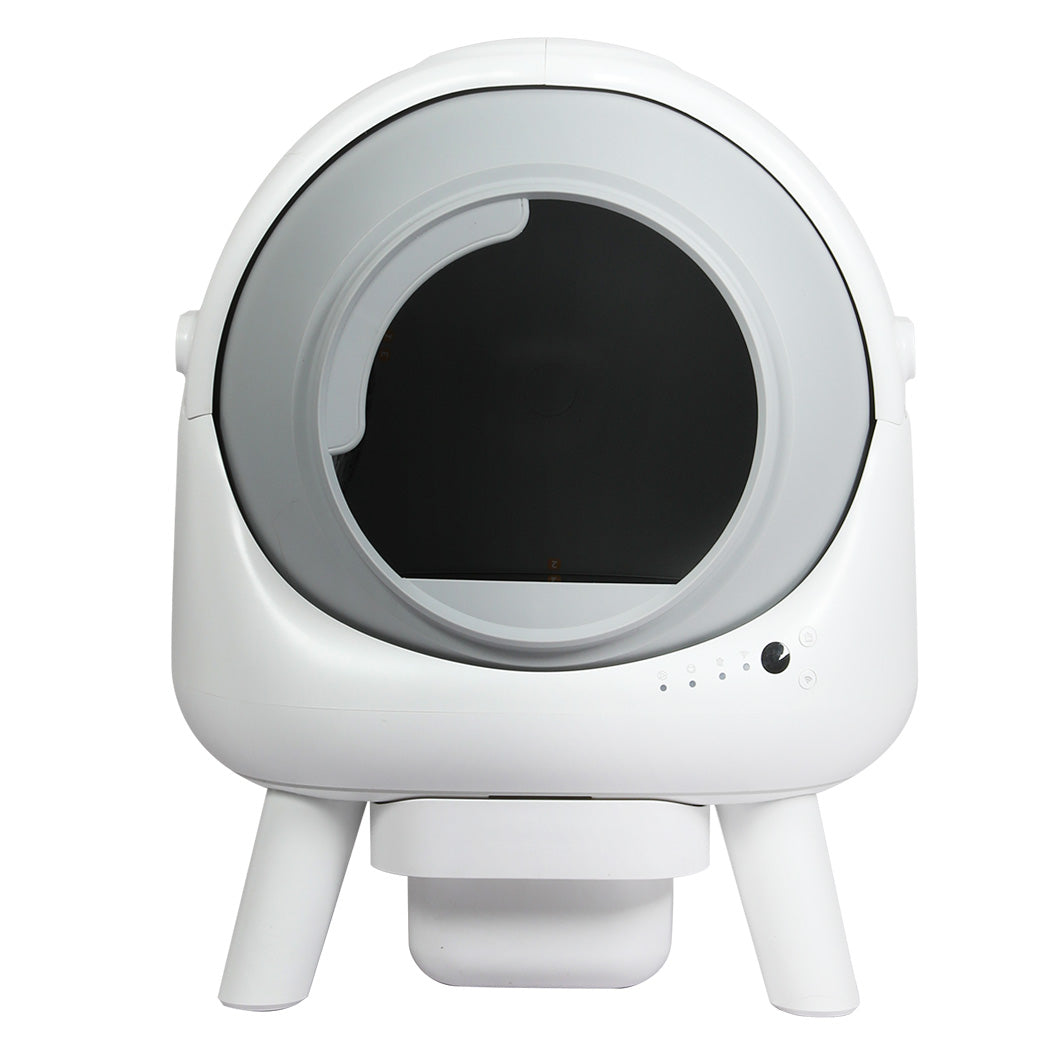PaWz Smart Self Cleaning Cat Litter Box APP Control White-1938089882115248129