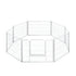 PaWz 8 Panel 24'' Pet Dog Playpen Puppy White 24 inch-2006733296003846145