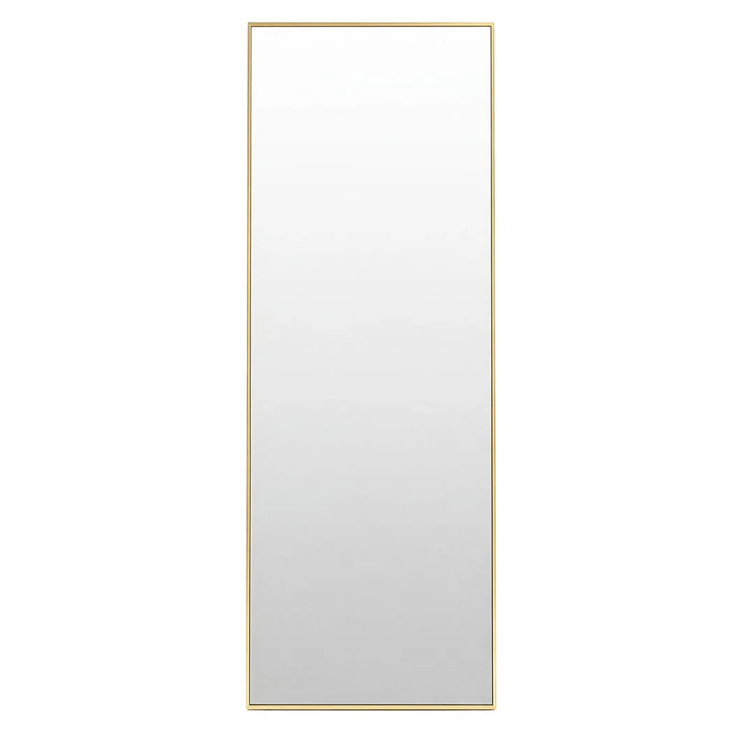 Yezi Rectangular Full Length Mirror 165x60cm Gold Standing Floor Wall Leaning-2050059008483659777