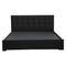 Levede Queen Bed Frame Fabric Tufted Dark Grey-2006733223215894529