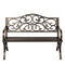Levede Garden Bench Seat Outdoor Patio Park Lounge Backyard Chair Bronze 3 Seat-2072893558347665409