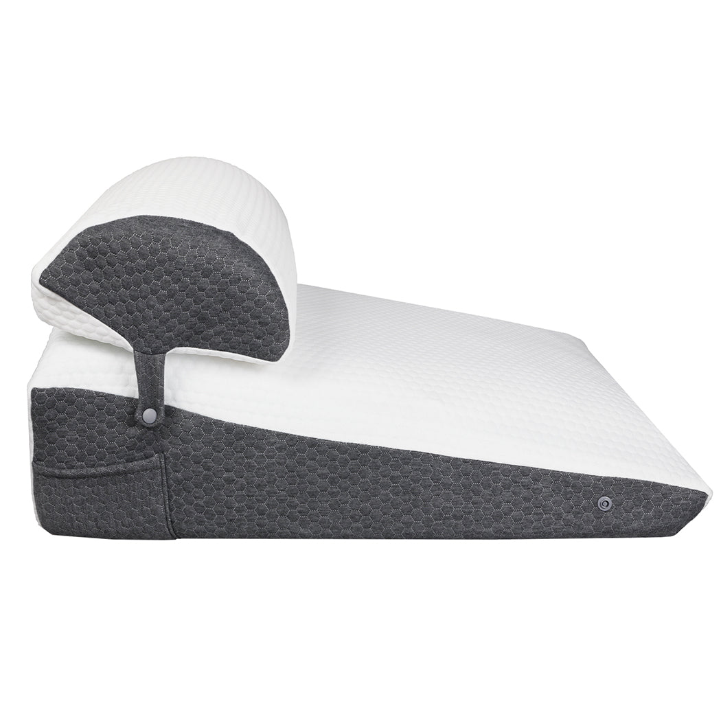 Dreamz Memory Foam Wedge Pillow Bed Back Neck Support Leg Raiser Cushion-2050056765076279297