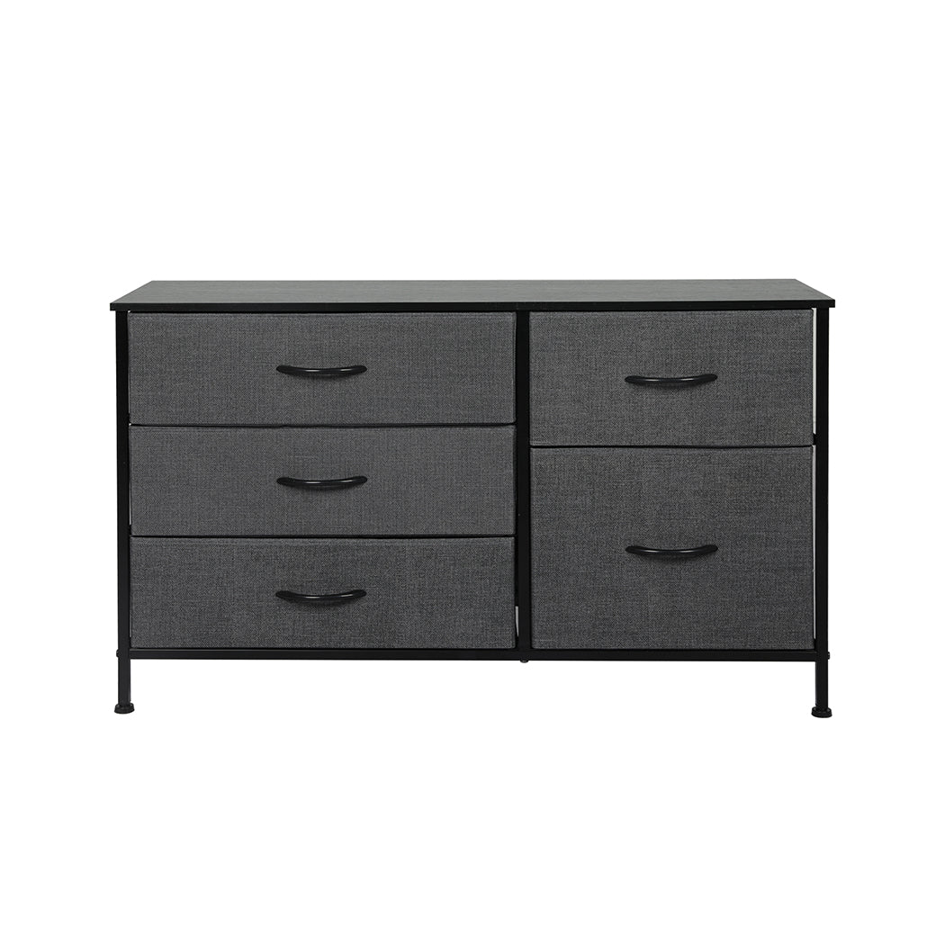 Levede Storage Cabinet Tower Chest Dark Grey-2006733272687710209