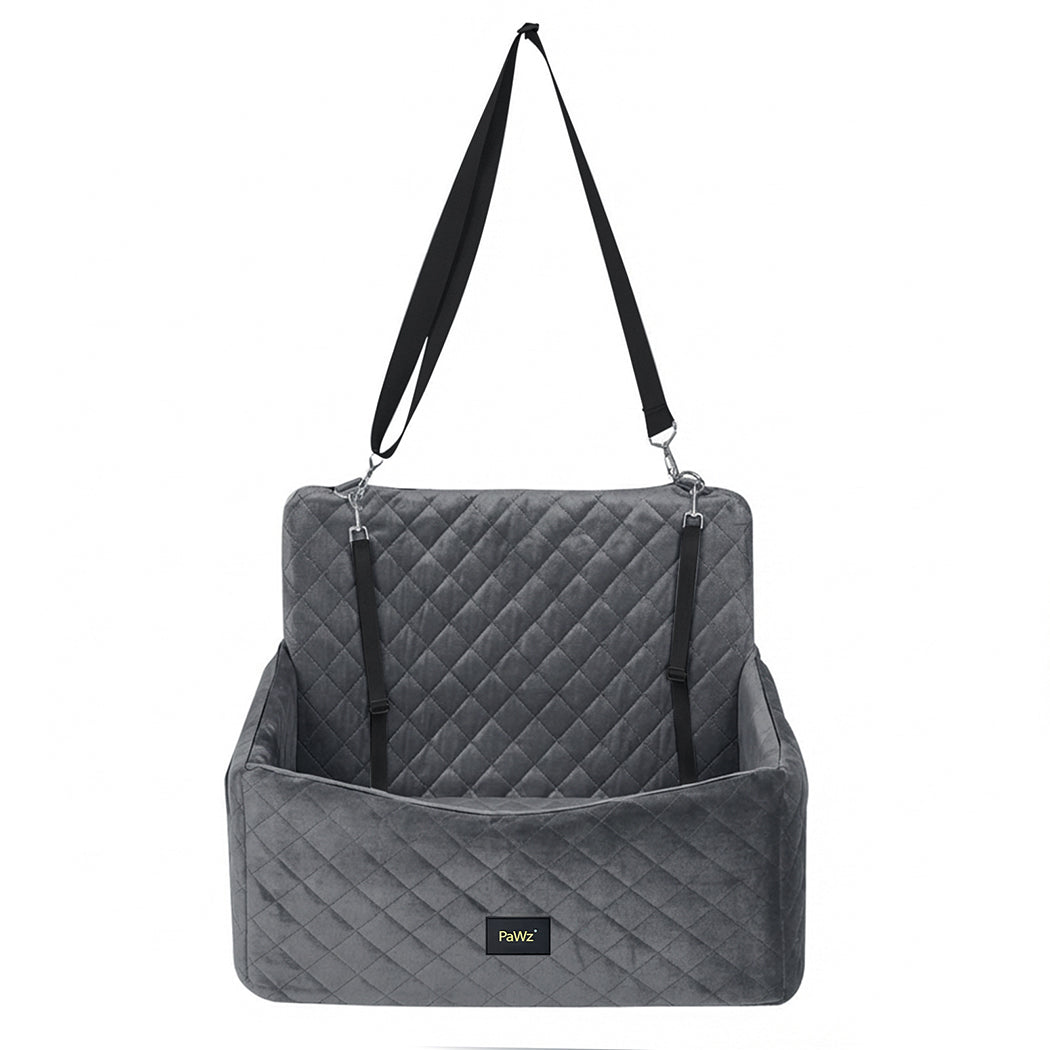 Pawz Dog Car Seat Booster with Safety Belt  Leashes  for Large Sized Dogs Grey-2100034987809181697