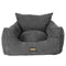 PaWz Pet Car Booster Seat Dog Protector M Grey Medium-2006732991241523201