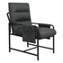 Levede Metal Framed Lounge Chair Linen in Dark Grey-2029387206182965249