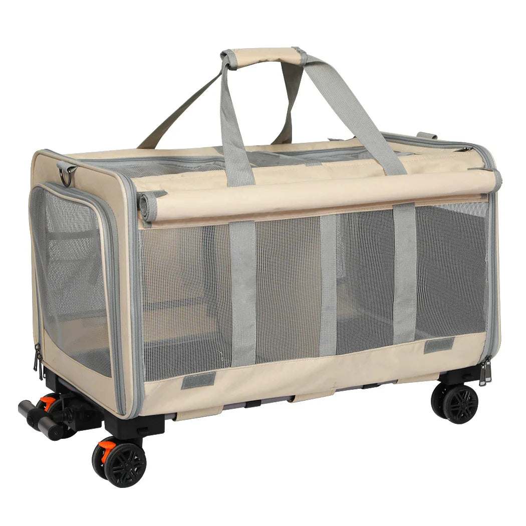 Pawz Pet Carrier 4 Wheel Portable Rolling Foldable-2018816793086398465