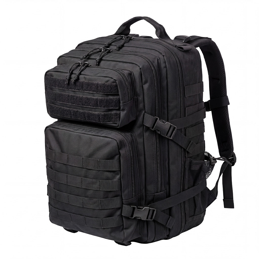 Slimbridge 45L Military Tactical Backpack Rucksack Hiking Travel Bag Black-2072893576735494145