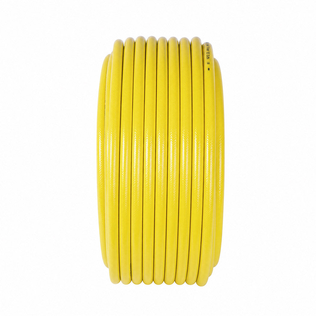 Traderight Hose Pipe 50M 12.5Mm Reinforced PVC for Outdoor Garden Wash Yellow-2109799600708325378