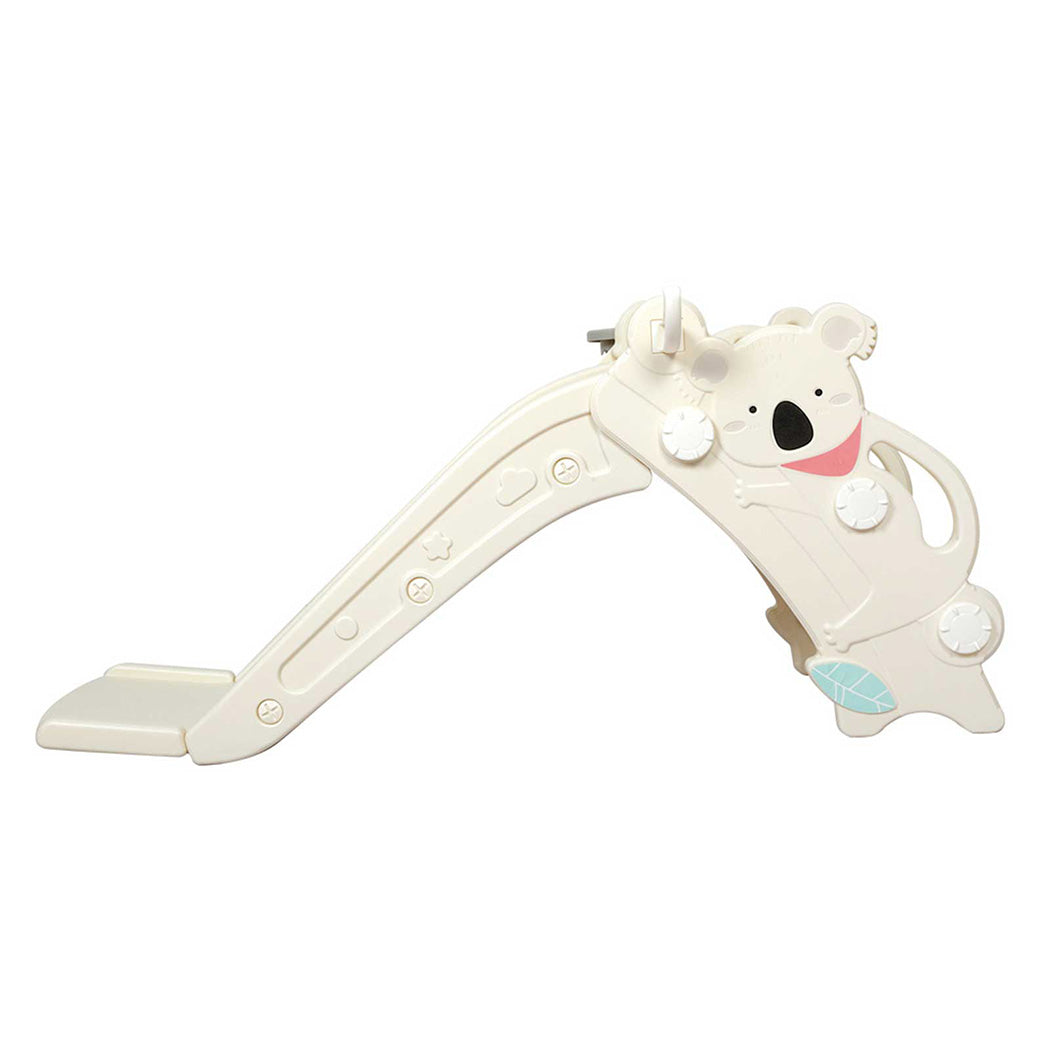 BoPeep Kids Slide Toddler Climber with Hoop Ring Toss for Indoor Outdoor White-2100034970256019457