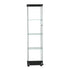 Stacked Display Storage Cabinet Glass Black-2006733282951172097