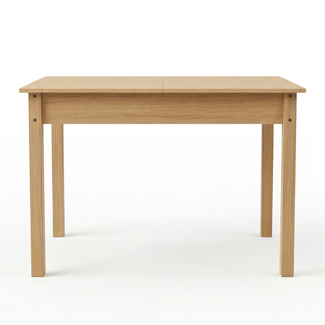 Levede Extendable Dining Table Oak Finish 4-6 Seater Wooden Kitchen 110-150cm-2072893553603907585
