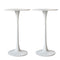 Levede 2x Round Bar Table Pub Tables White-1864183287124201473