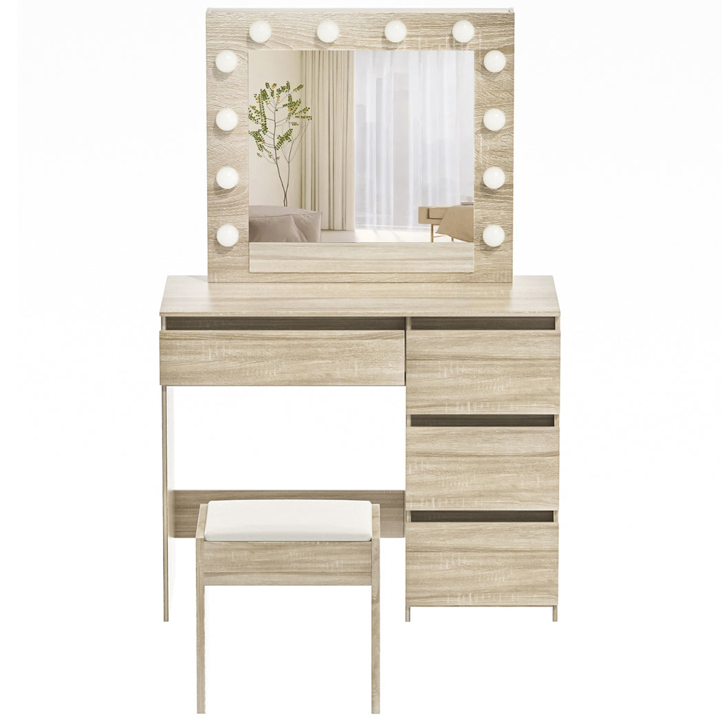 Levede Dressing Table Stool Set Makeup Mirror Led-1950770004920242177