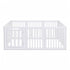 BoPeep Large Baby Playpen HDPE Safety Fence with 36 Suction Cups Indoor White-2100034971078103041