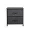 Levede Storage Cabinet Chest of 2 Drawers Dark Grey-1864183277011734529