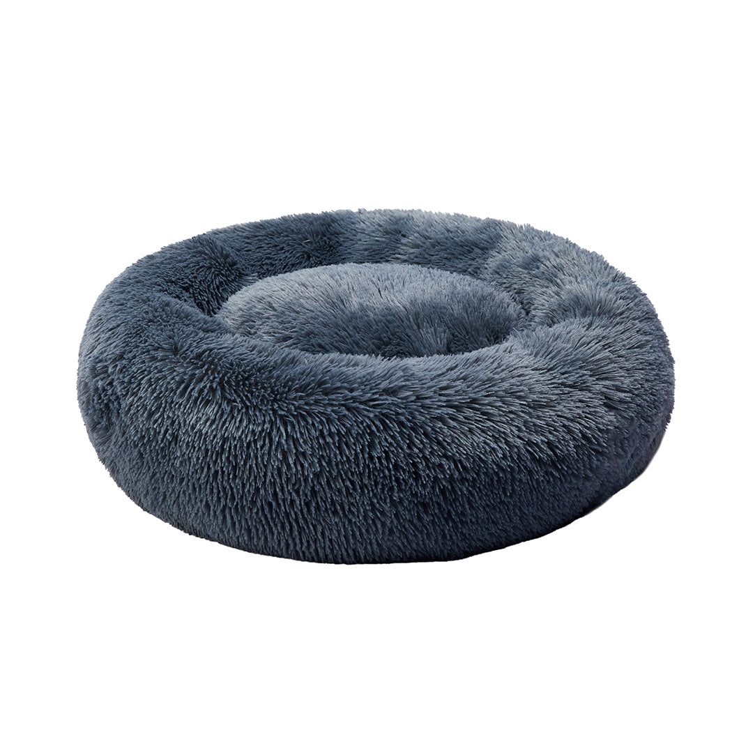 PaWz Pet Bed Cat Dog Donut Nest Calming XXXL Dark Grey XXX-Large-1864184311184494593